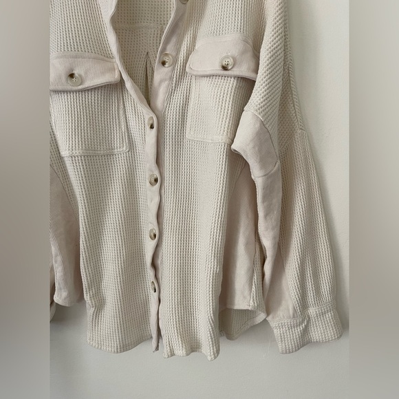 Cream waffle-knit - Picture 6 of 13